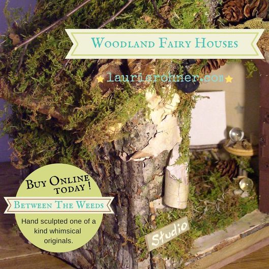 Woodland fairy house cabin laurierohner.com